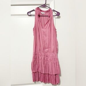 Current Air Cara Sleeveless Pleated Tiered Mini Dress